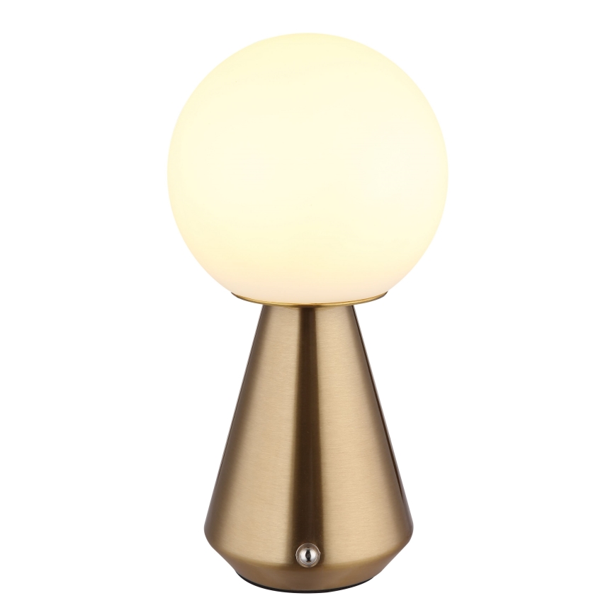 Globo - LED Dimbaar aanraken buitenshuis tafellamp LED/1,5W/5V 3000/4500/6500K 1800 mAh IP41 koper