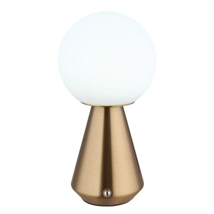 Globo - LED Dimbaar aanraken buitenshuis tafellamp LED/1,5W/5V 3000/4500/6500K 1800 mAh IP41 koper