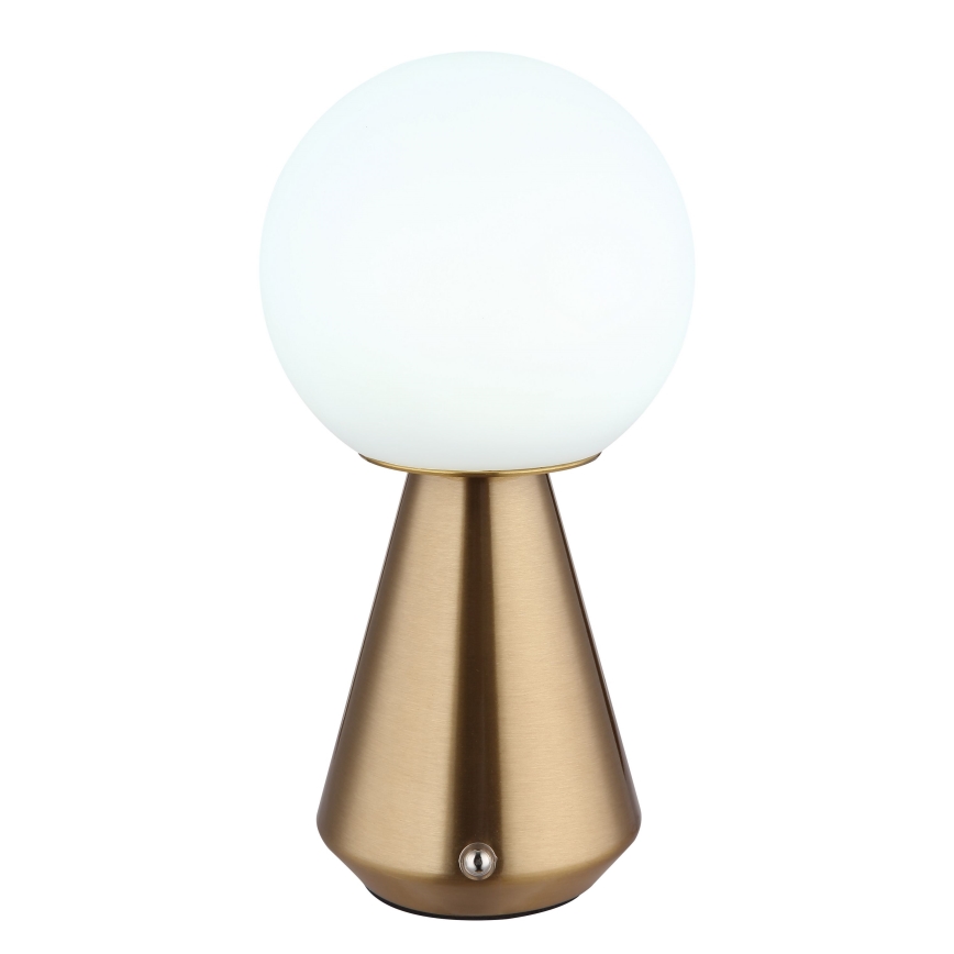 Globo - LED Dimbaar aanraken buitenshuis tafellamp LED/1,5W/5V 3000/4500/6500K 1800 mAh IP41 koper