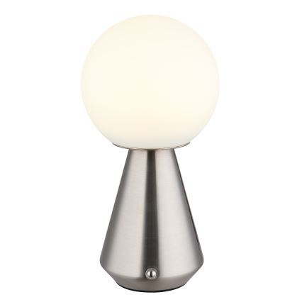Globo - Lampe de table extérieure tactile LED dimmable LED/1,5W/5V 3000/4500/6500K 1800 mAh IP41 chrome mat