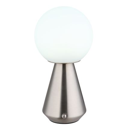 Globo - LED dimbare touch buiten tafellamp LED/1,5W/5V 3000/4500/6500K 1800 mAh IP41 mat chroom