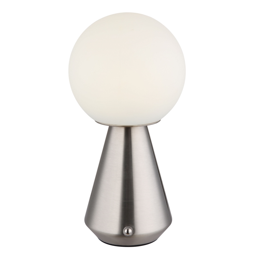 Globo - LED dimbare touch buiten tafellamp LED/1,5W/5V 3000/4500/6500K 1800 mAh IP41 mat chroom