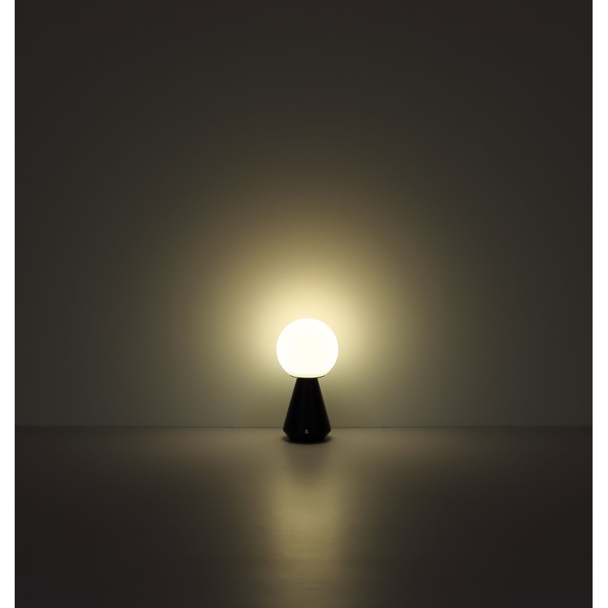 Globo - Lampe de table extérieure tactile LED dimmable LED/1,5W/5V 3000/4500/6500K 1800 mAh IP41 noire