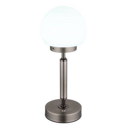 Globo - LED Dimbare oplaadbare touch tafellamp LED/2,5W/5V 1800mAh 2700/4000/6500K antraciet