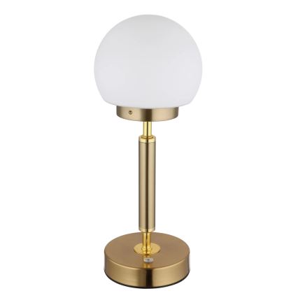 Globo - Lampe de table tactile rechargeable et à intensité variable LED/2,5W/5V 1800mAh 2700/4000/6500K laiton
