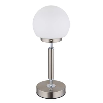 Globo - LED Dimbare oplaadbare touch tafellamp LED/2,5W/5V 1800mAh 2700/4000/6500K mat chroom