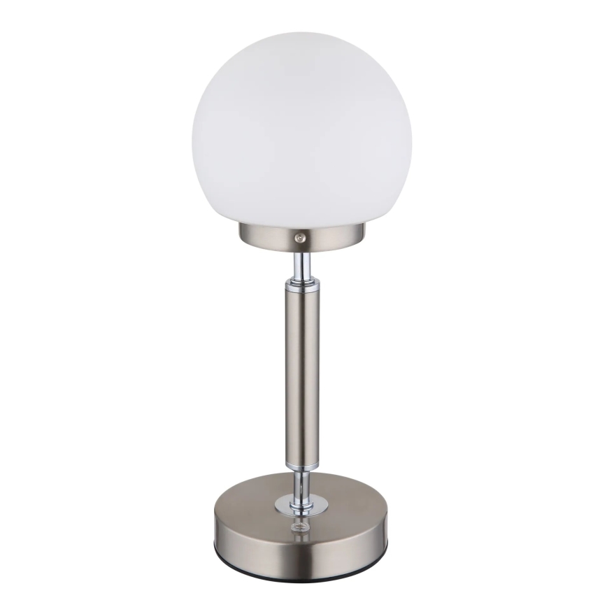 Globo - LED Dimbare oplaadbare touch tafellamp LED/2,5W/5V 1800mAh 2700/4000/6500K mat chroom