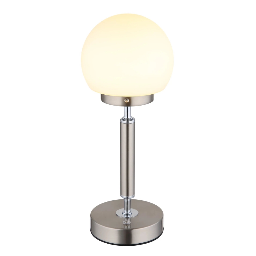 Globo - LED Dimbare oplaadbare touch tafellamp LED/2,5W/5V 1800mAh 2700/4000/6500K mat chroom