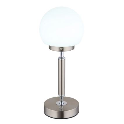 Globo - LED Dimbare oplaadbare touch tafellamp LED/2,5W/5V 1800mAh 2700/4000/6500K mat chroom