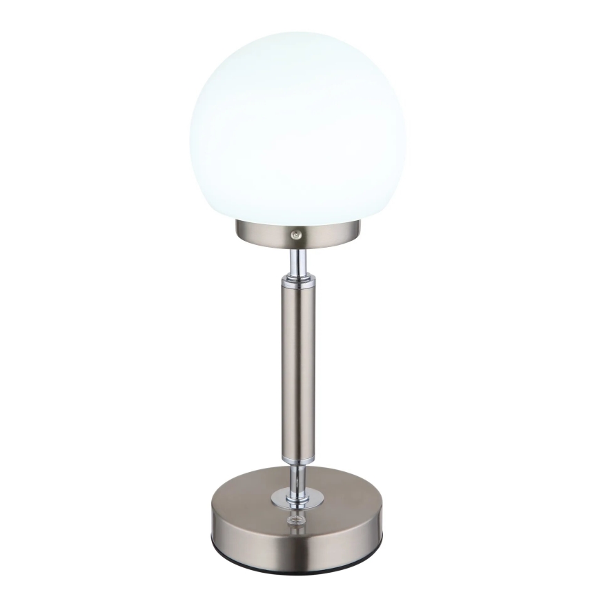 Globo - LED Dimbare oplaadbare touch tafellamp LED/2,5W/5V 1800mAh 2700/4000/6500K mat chroom
