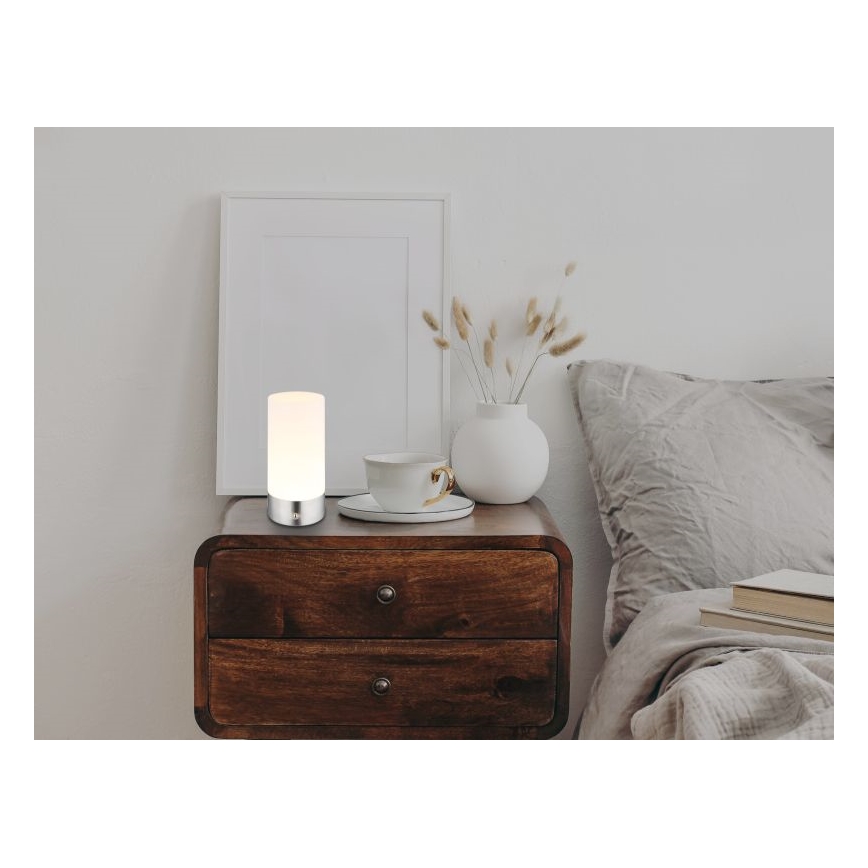 Globo - Lampe de table extérieure tactile dimmable LED RGBW LED/1,8W/5V 1500 mAh IP44 chrome mat