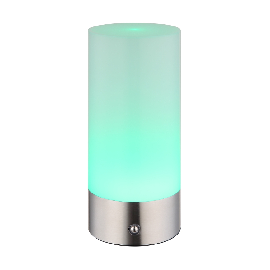 Globo - Lampe de table extérieure tactile dimmable LED RGBW LED/1,8W/5V 1500 mAh IP44 chrome mat