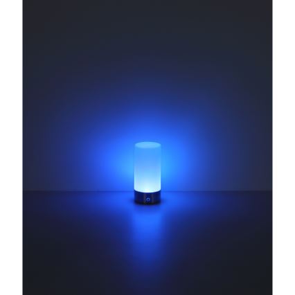 Globo - LED RGBW dimbare touch buiten tafellamp LED/1,8W/5V 1500 mAh IP44 mat chroom