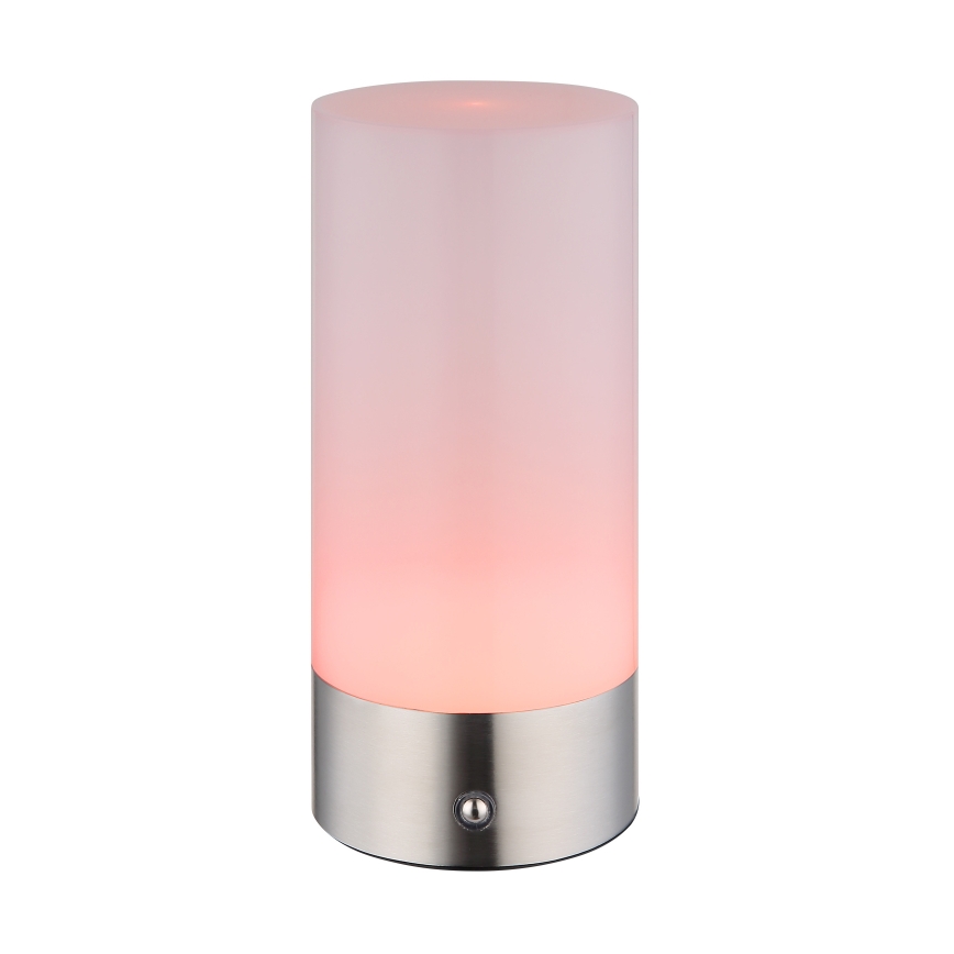 Globo - LED RGBW dimbare touch buiten tafellamp LED/1,8W/5V 1500 mAh IP44 mat chroom