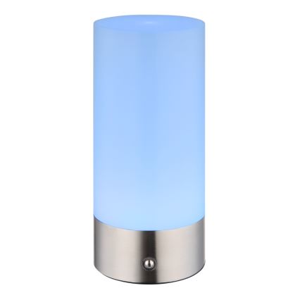 Globo - LED RGBW dimbare touch buiten tafellamp LED/1,8W/5V 1500 mAh IP44 mat chroom