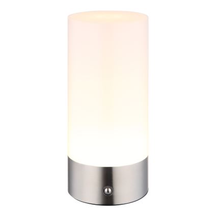Globo - LED RGBW dimbare touch buiten tafellamp LED/1,8W/5V 1500 mAh IP44 mat chroom