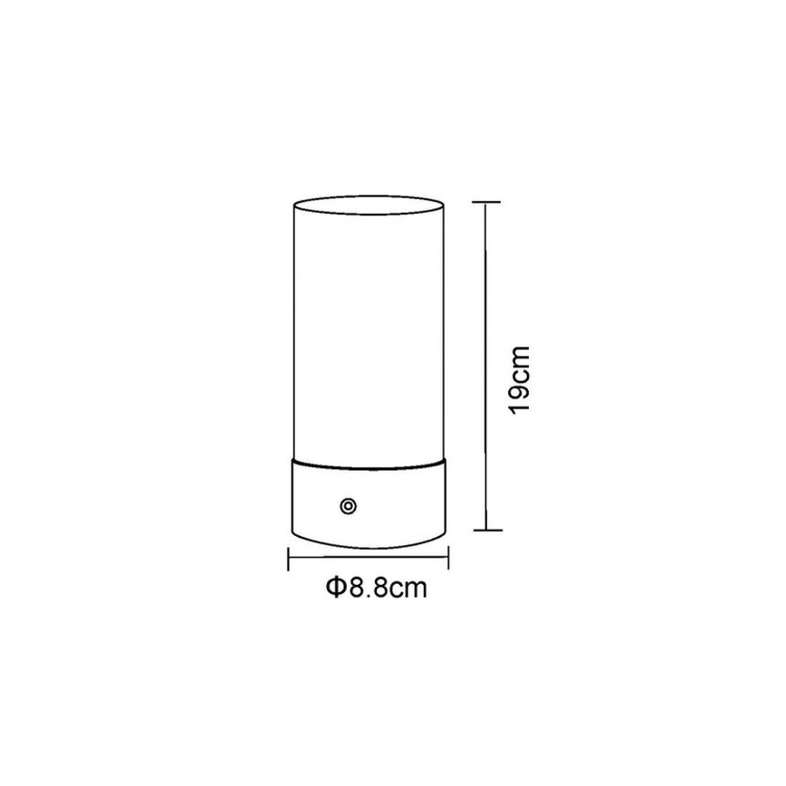 Globo - LED RGBW dimbare touch buiten tafellamp LED/1,8W/5V 1500 mAh IP44 mat chroom