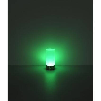 Globo - LED RGBW Dimbaar aanraken buitenshuis tafellamp LED/1,8W/5V 1500 mAh zwart