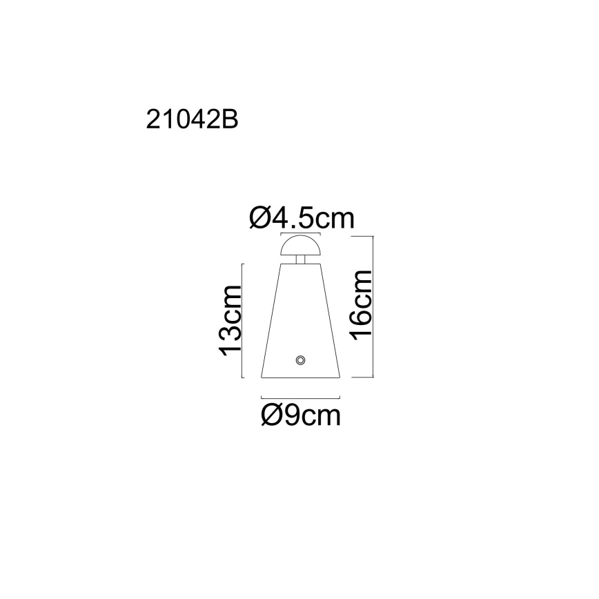 Globo - Lampe de table LED tactile dimmable et rechargeable LED/1,2W/5V 1200 mAh