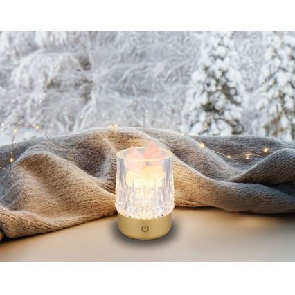 Globo - Lampe de table tactile LED dimmable LED/1W/5V 3000K 1200 mAh doré