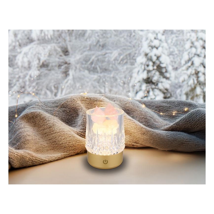 Globo - Lampe de table tactile LED dimmable LED/1W/5V 3000K 1200 mAh doré