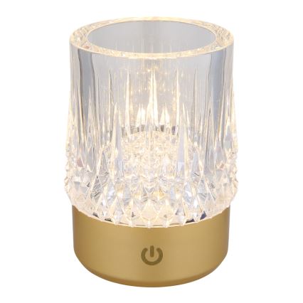 Globo - Lampe de table tactile LED dimmable LED/1W/5V 3000K 1200 mAh doré