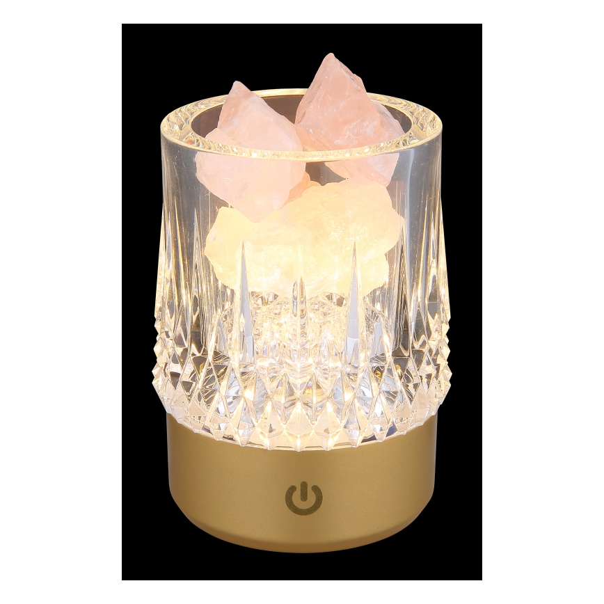 Globo - LED dimbare touch tafellamp LED/1W/5V 3000K 1200 mAh goudkleurig