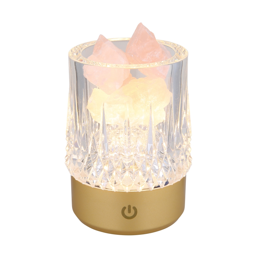 Globo - LED dimbare touch tafellamp LED/1W/5V 3000K 1200 mAh goudkleurig