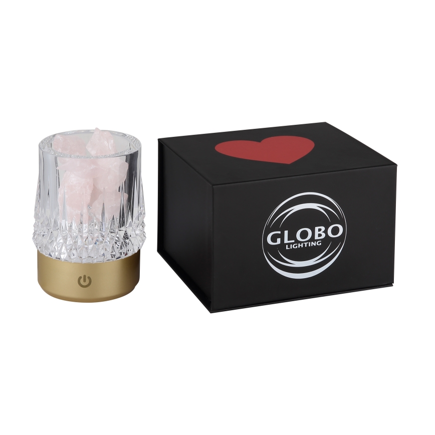 Globo - LED dimbare touch tafellamp LED/1W/5V 3000K 1200 mAh goudkleurig