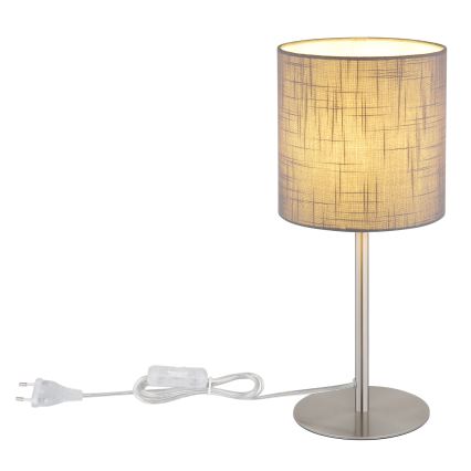 Globo - Lampe de table 1xE27/40W/230V grise