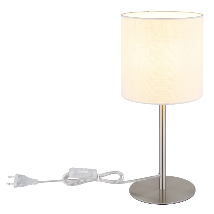 Globo - Lampe de table 1xE27/40W/230V blanche