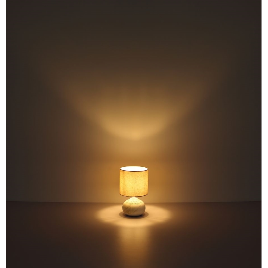 Globo - Tafellamp 1xE14/40W/230V beige/ceramic