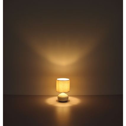 Globo - Tafellamp 1xE14/40W/230V beige/keramiek