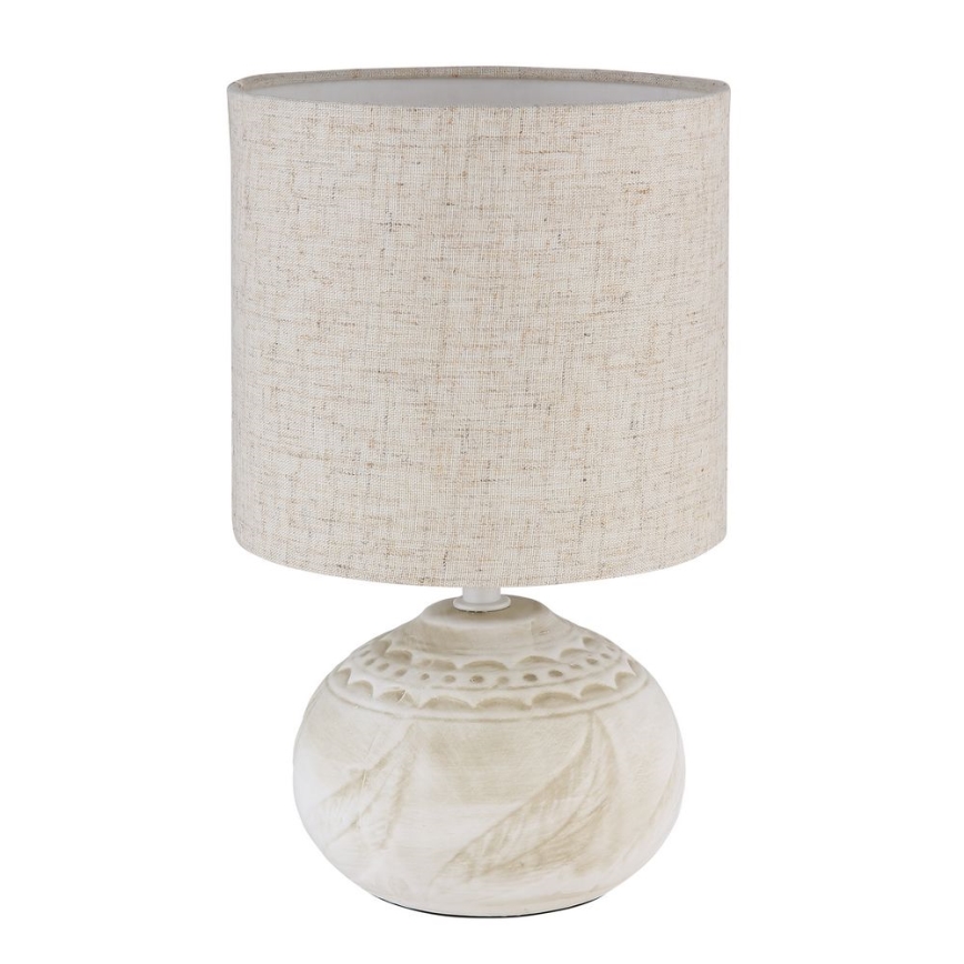 Globo - Tafellamp 1xE14/40W/230V beige/keramiek