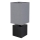 Globo 21628ALU - Tafellamp VALENTINO 1xE27/7W/230V zwart/antraciet