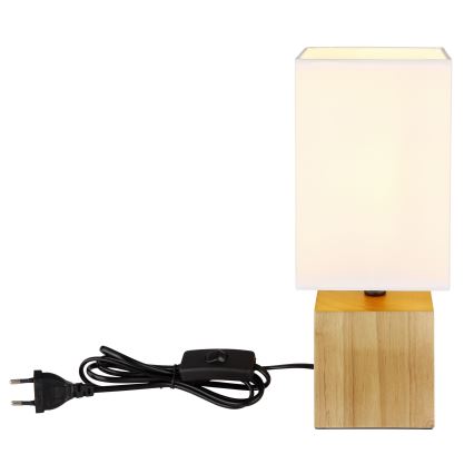 Globo - Lampe de table 1xE27/7W/230V blanc/marron