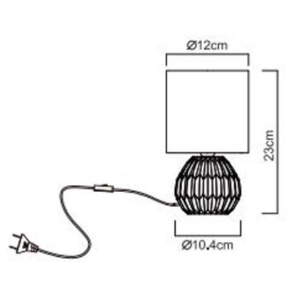 Globo - Lampe de table 1xE14/40W/230V rose