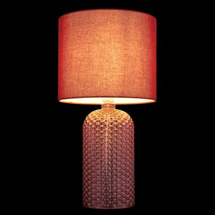 Globo - Lampe de table 1xE27/60W/230V rouge
