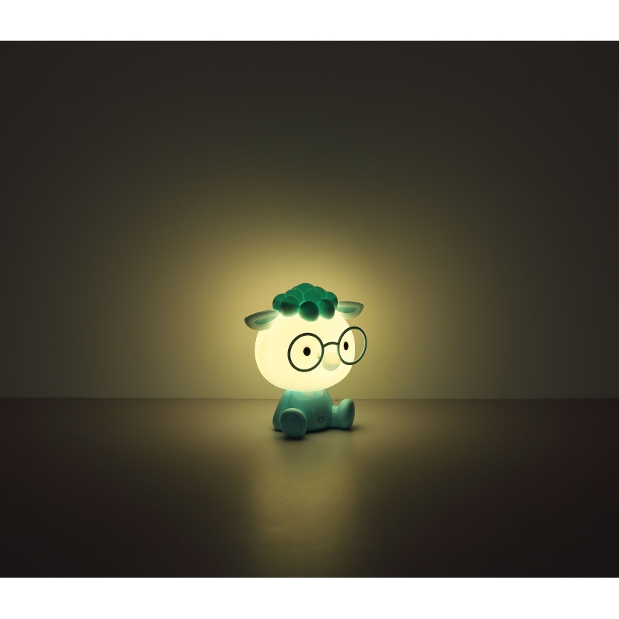 Globo - Petite veilleuse rechargeable à intensité variable pour enfants LED/1W/5V 500 mAh bleu