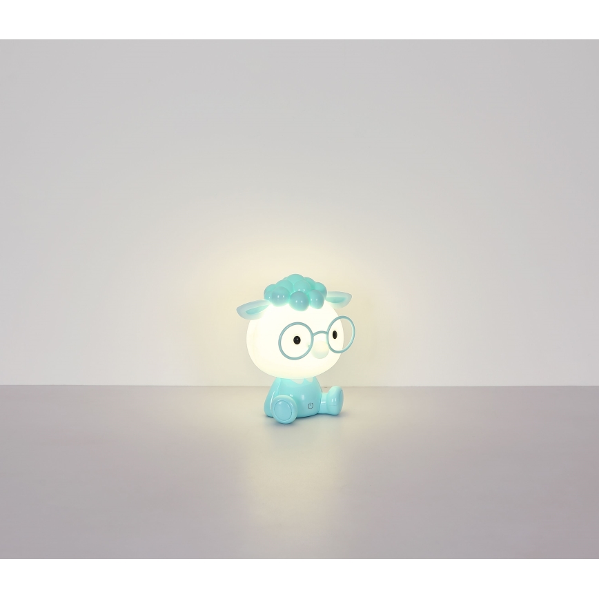 Globo - Petite veilleuse rechargeable à intensité variable pour enfants LED/1W/5V 500 mAh bleu