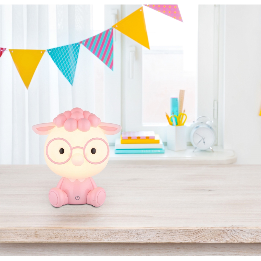 Globo - LED Dimbare Oplaadbare Kinder Nachtlamp LED/1W/5V 500 mAh Roze
