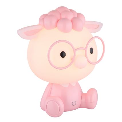 Globo - Petite veilleuse à intensité variable rechargeable pour enfants LED/1W/5V 500 mAh rose