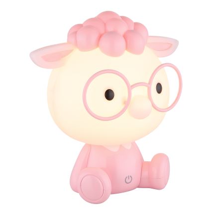 Globo - Petite veilleuse à intensité variable rechargeable pour enfants LED/1W/5V 500 mAh rose