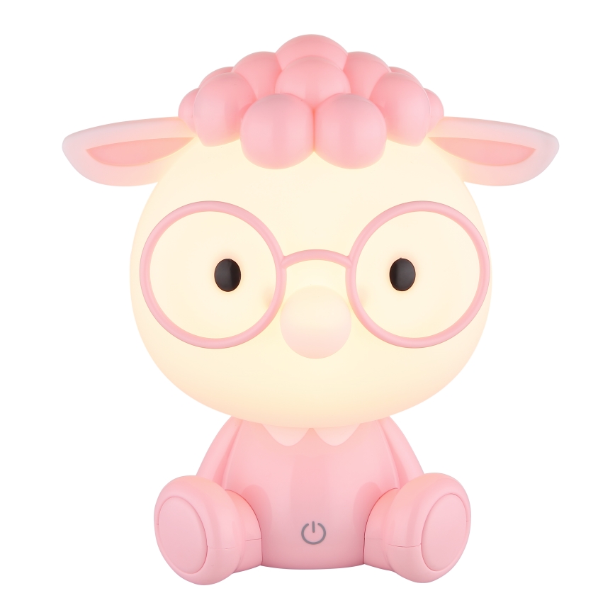 Globo - Petite veilleuse à intensité variable rechargeable pour enfants LED/1W/5V 500 mAh rose