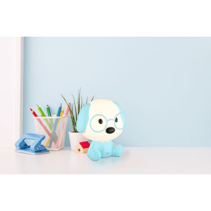 Globo - LED Dimbare Oplaadbare Kinder Nachtlamp LED/1W/5V 500 mAh blauw