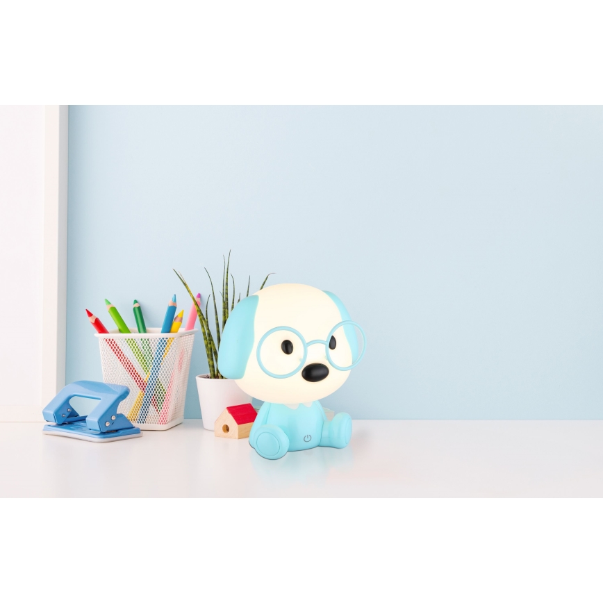 Globo - LED Dimbare Oplaadbare Kinder Nachtlamp LED/1W/5V 500 mAh blauw