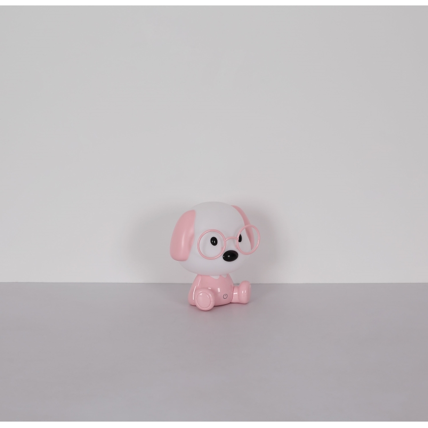 Globo - LED Dimbaar oplaadbaar kinder nacht klein lampje LED/1W/5V 500 mAh roze