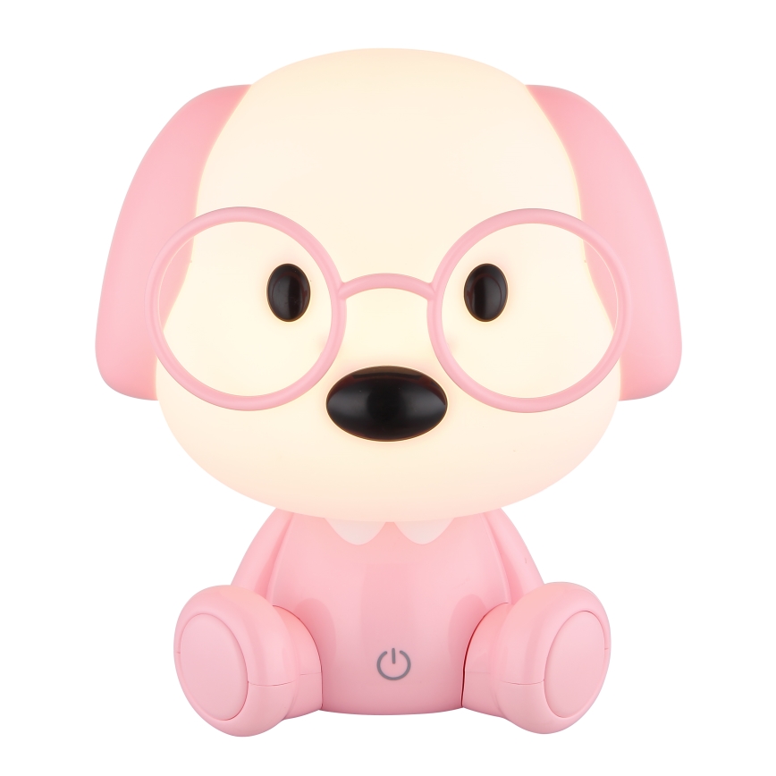 Globo - Veilleuse enfant rechargeable LED dimmable LED/1W/5V 500 mAh rose