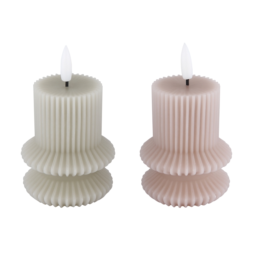 Globo - SET van 2x LED-kaars LED/0,06W/3V 1xCR2032 210 mAh