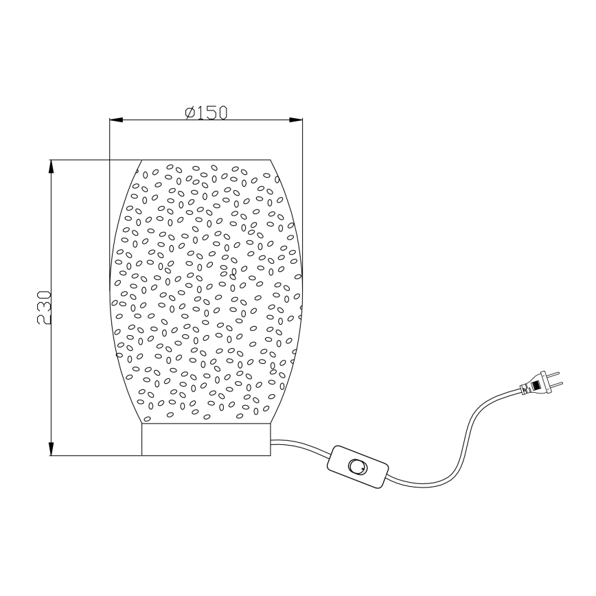 Globo 24002S - Tafellamp NARRI 1xE27/40W/230V